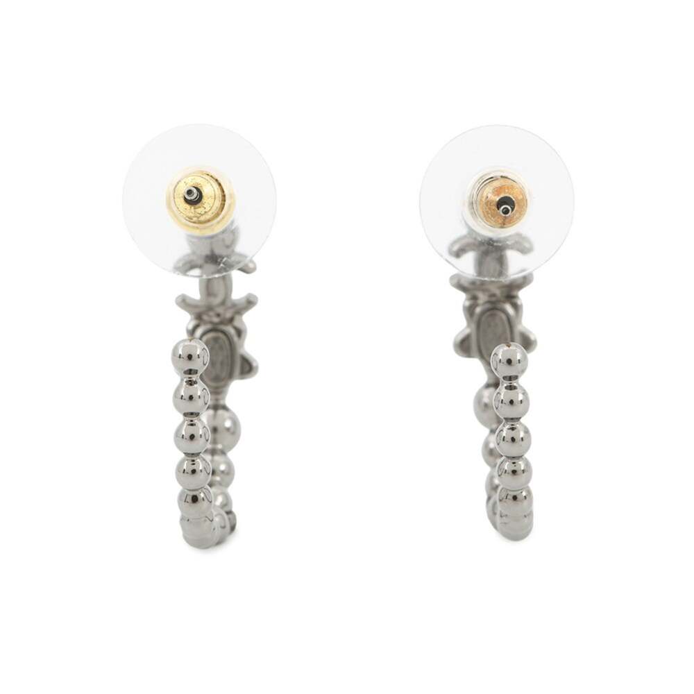 Chanel Cc Logo Star Earrings Metal #244100C13B - Picture 3 of 8
